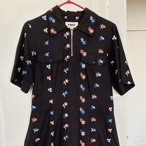 YMC Black Floral Harvest Dress